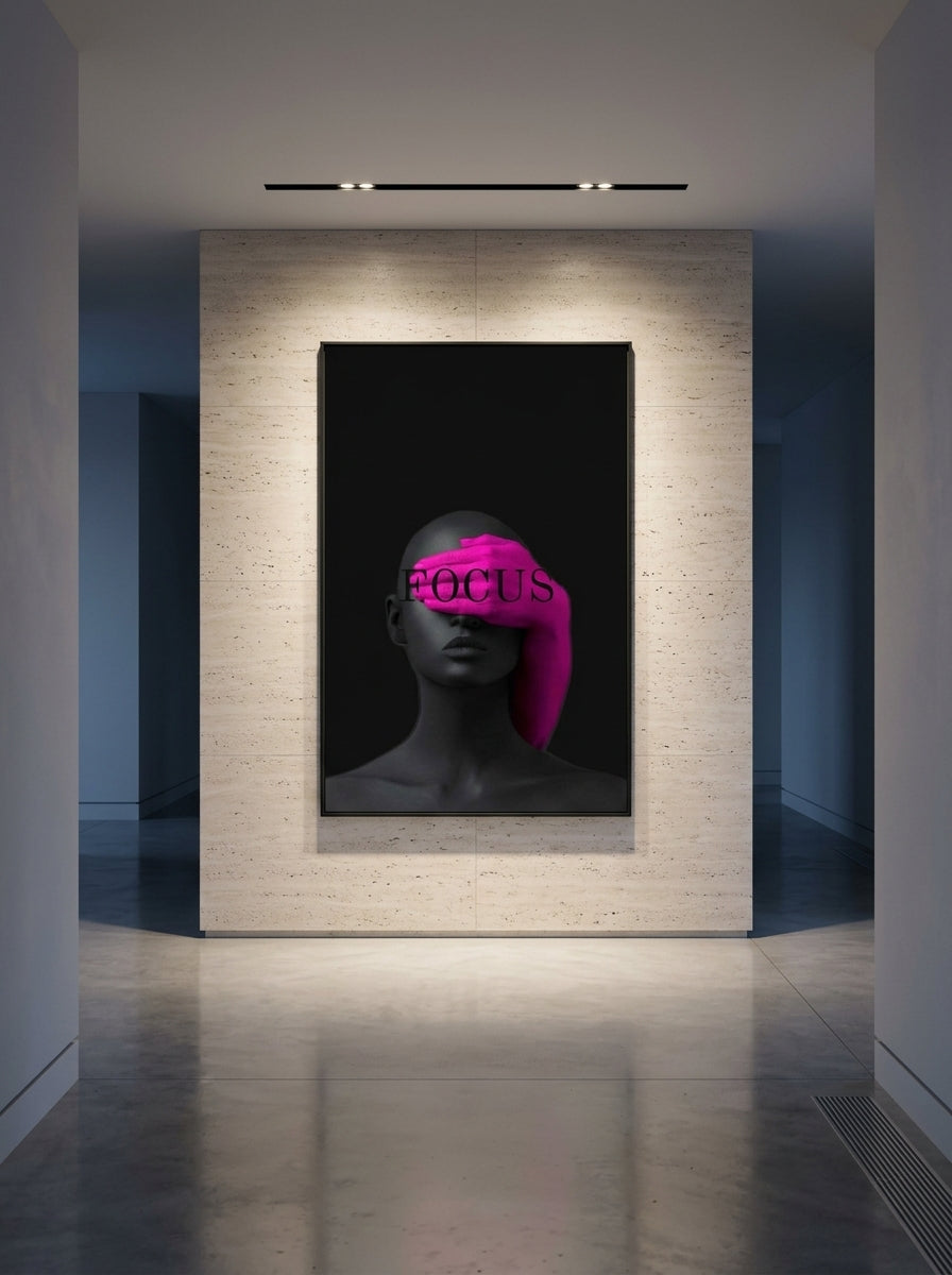 FOCUS — Contemporary Magenta Wall Art