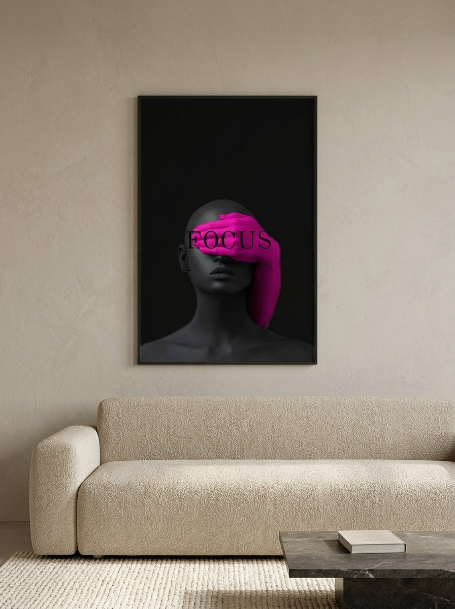 FOCUS — Contemporary Magenta Wall Art