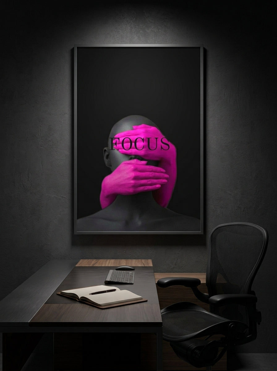 FOCUS — Contemporary Magenta Wall Art