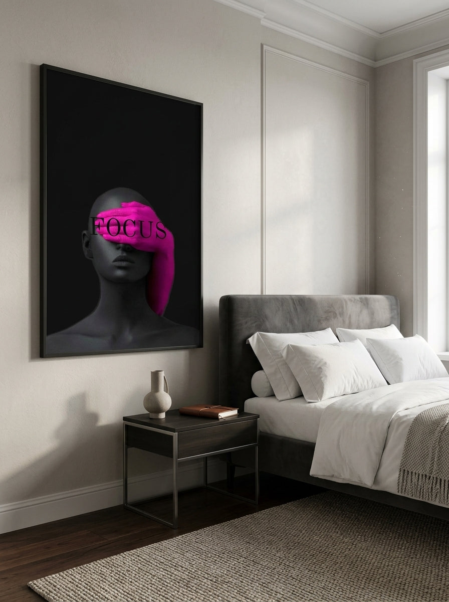FOCUS — Contemporary Magenta Wall Art