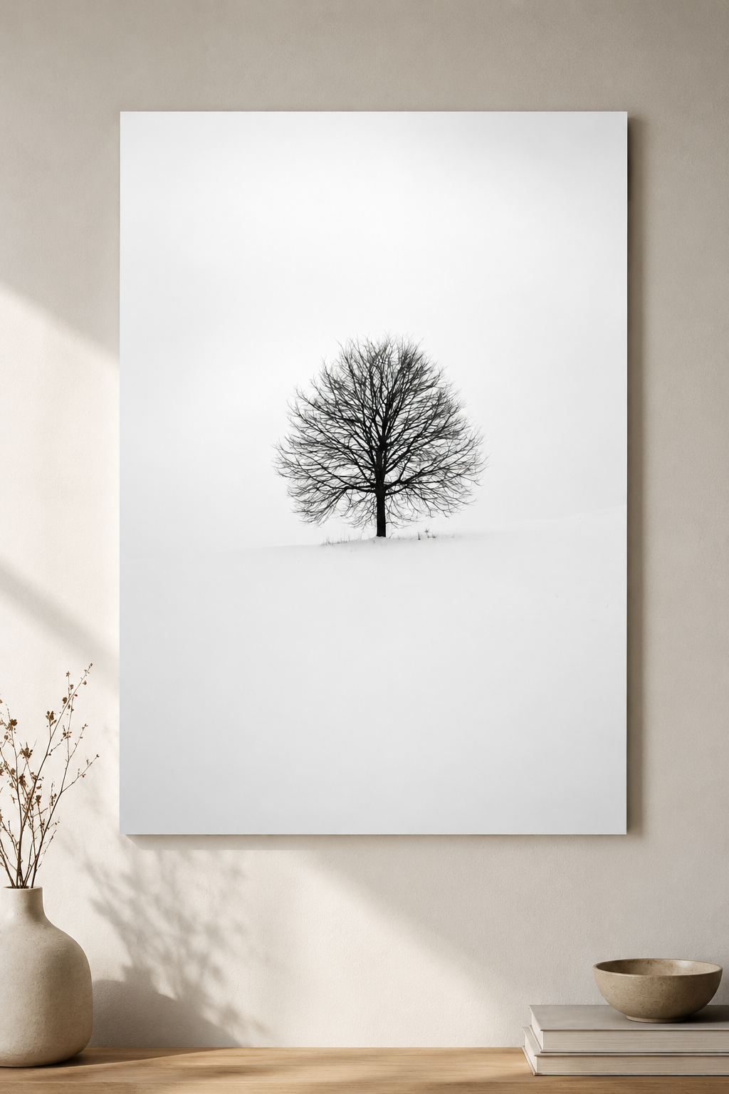 Solitary Tree — Minimalist Nature Wall Art
