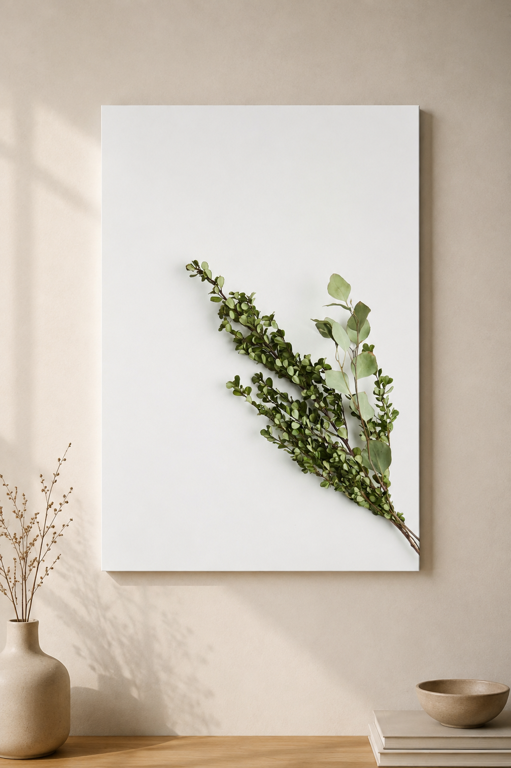 Botanical Breeze — Minimalist Botanical Wall Art