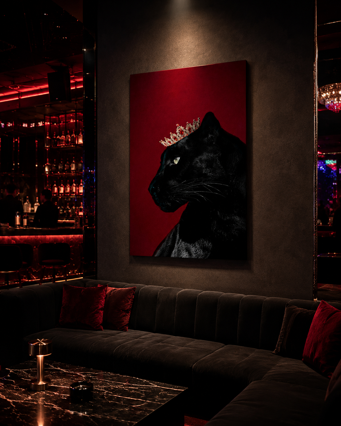 The Black Panther Queen — Luxury Panther Wall Art