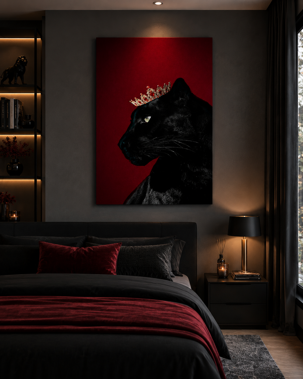 The Black Panther Queen — Luxury Panther Wall Art