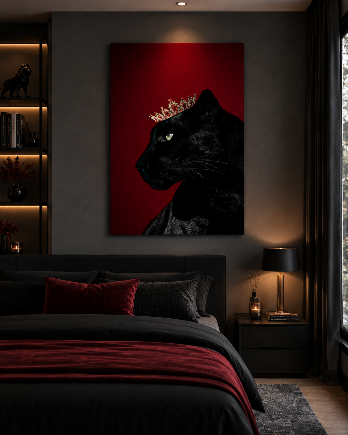 The Black Panther Queen — Luxury Panther Wall Art
