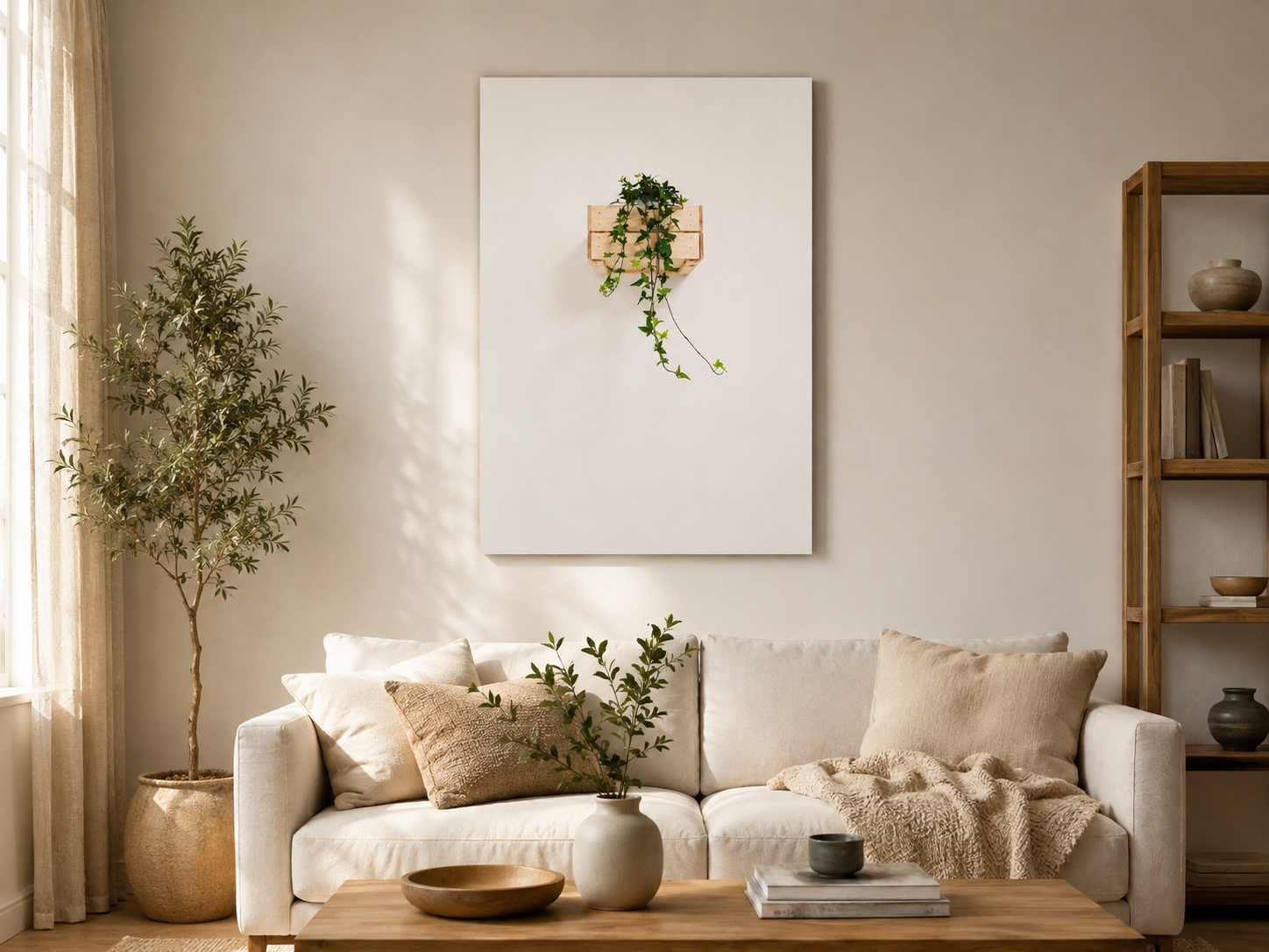 Botanical Serenity — Minimalist Botanical Wall Art
