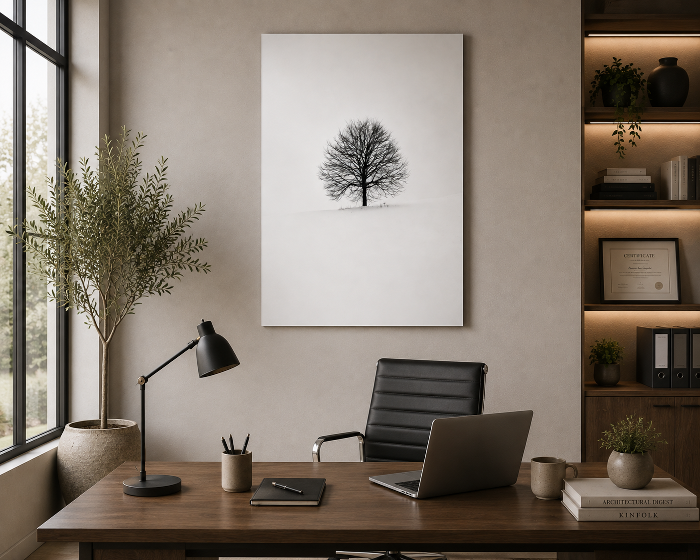 Solitary Tree — Minimalist Nature Wall Art