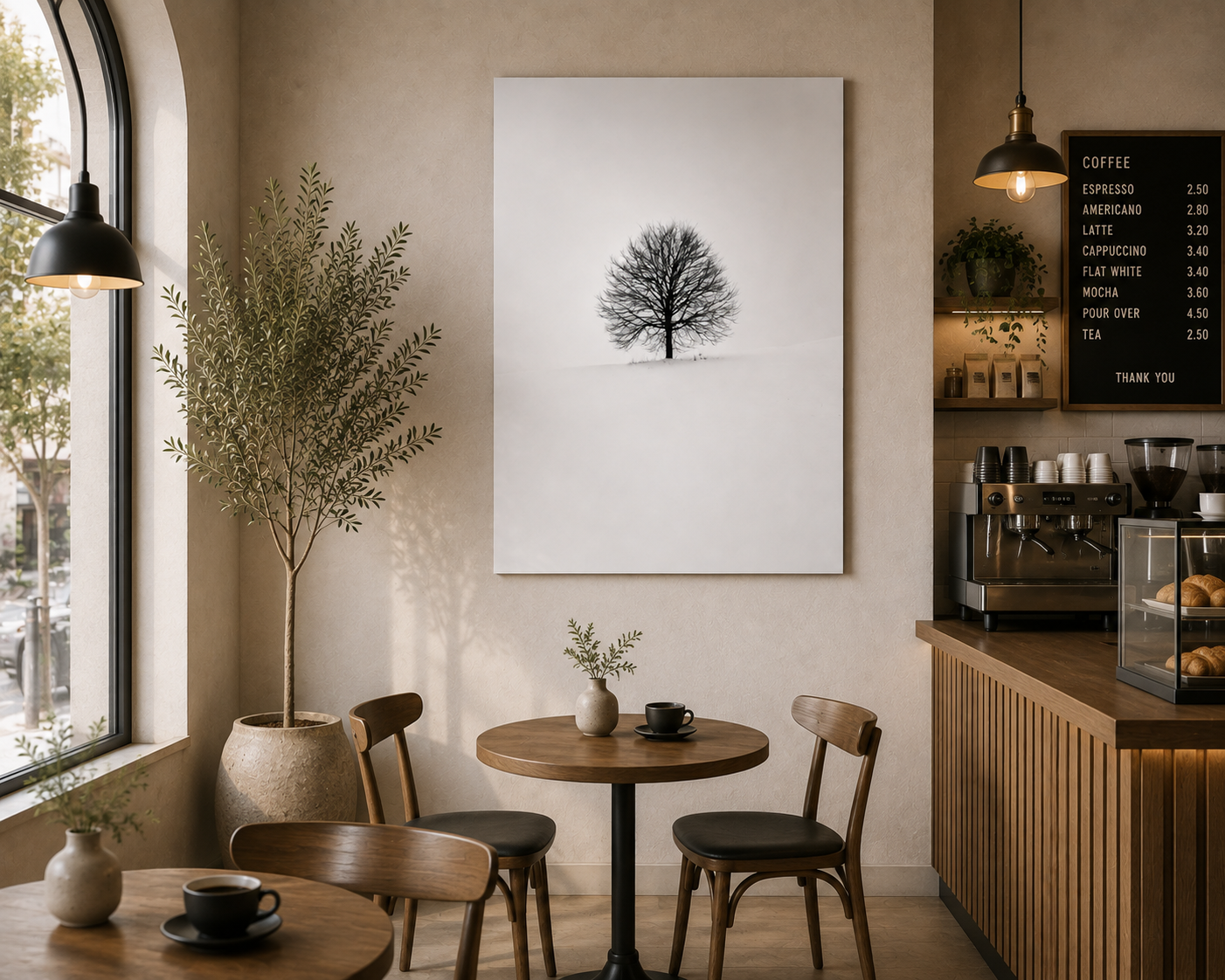 Solitary Tree — Minimalist Nature Wall Art